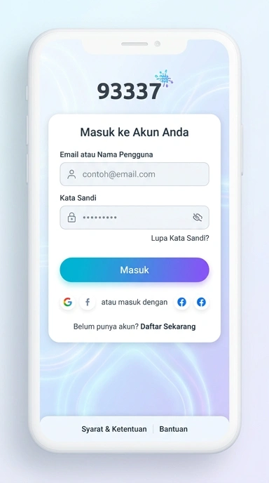 Masuk ke Akun 93337 untuk Pengguna Android