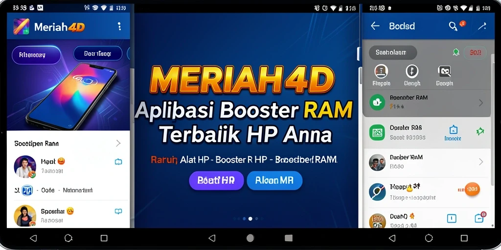 Tampilan antarmuka aplikasi MERIAH4D yang modern dan fungsional.