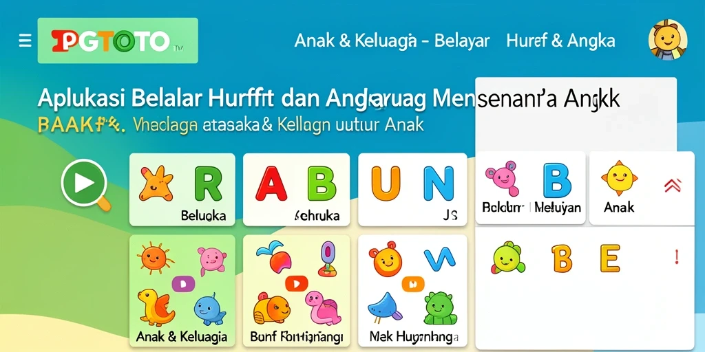 Tampilan antarmuka PGTOTO yang penuh warna dan menarik.