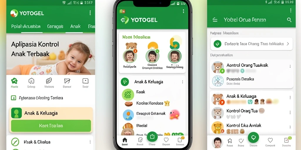 Antarmuka user-friendly YOTOGEL untuk kontrol orang tua yang efektif.